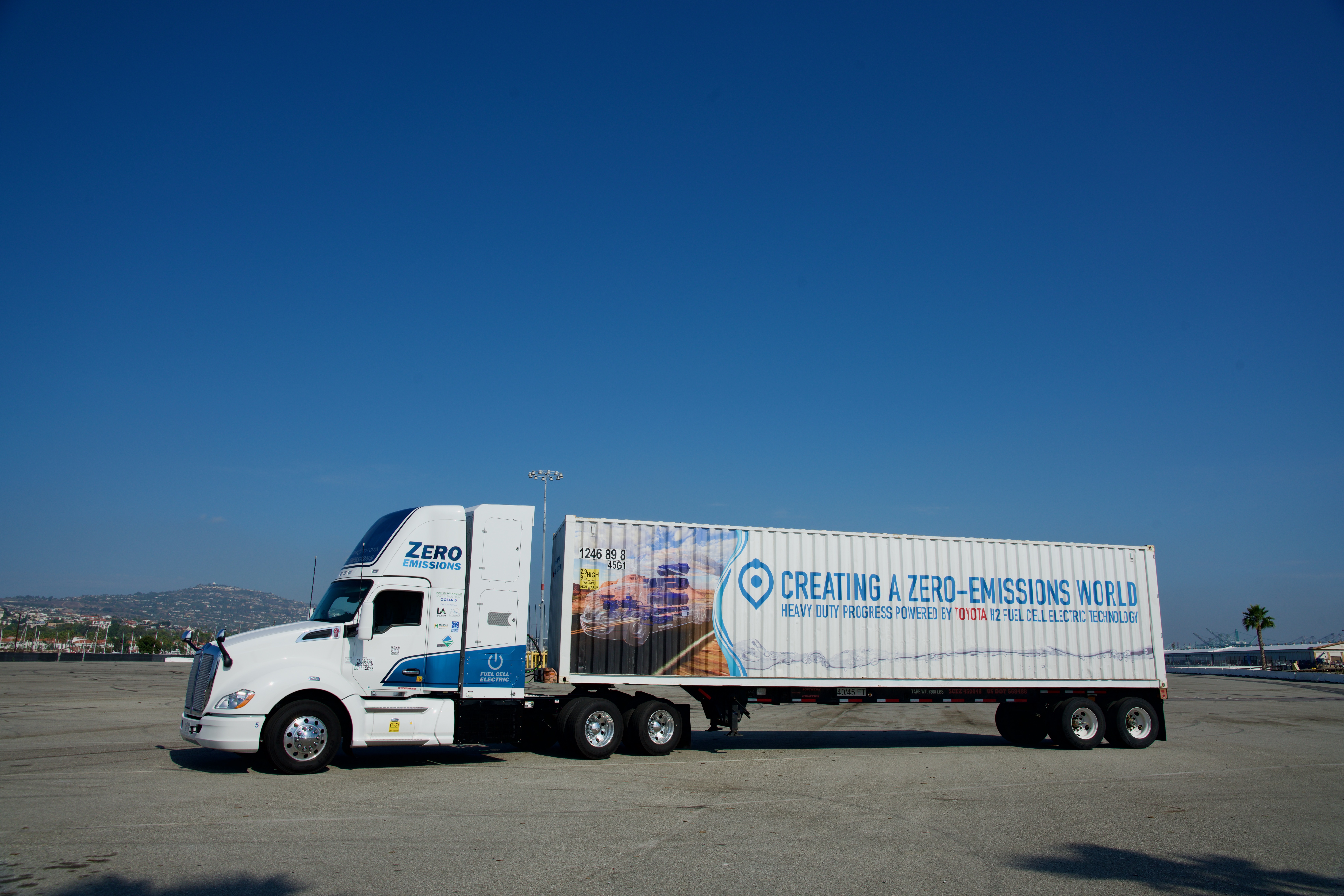 zero-emission truck at Port of LA