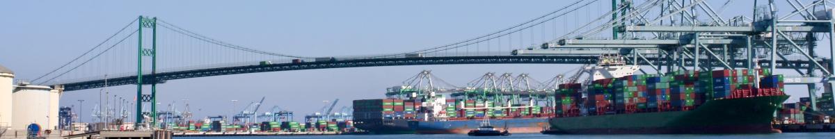 container vessel at berth