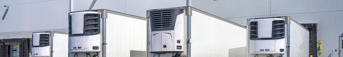 transport refrigeration units at warehouse dock